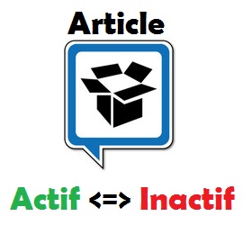 Nouveauté SO-FA : Article Actif / Inactif